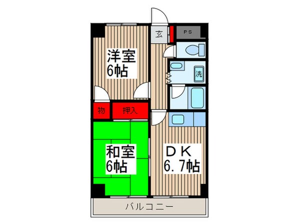 サンロード蕨の物件間取画像